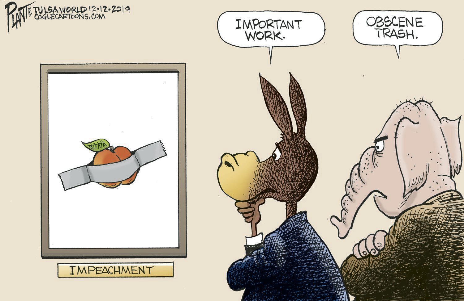 Bruce Plante Cartoon: Modern Art Critics